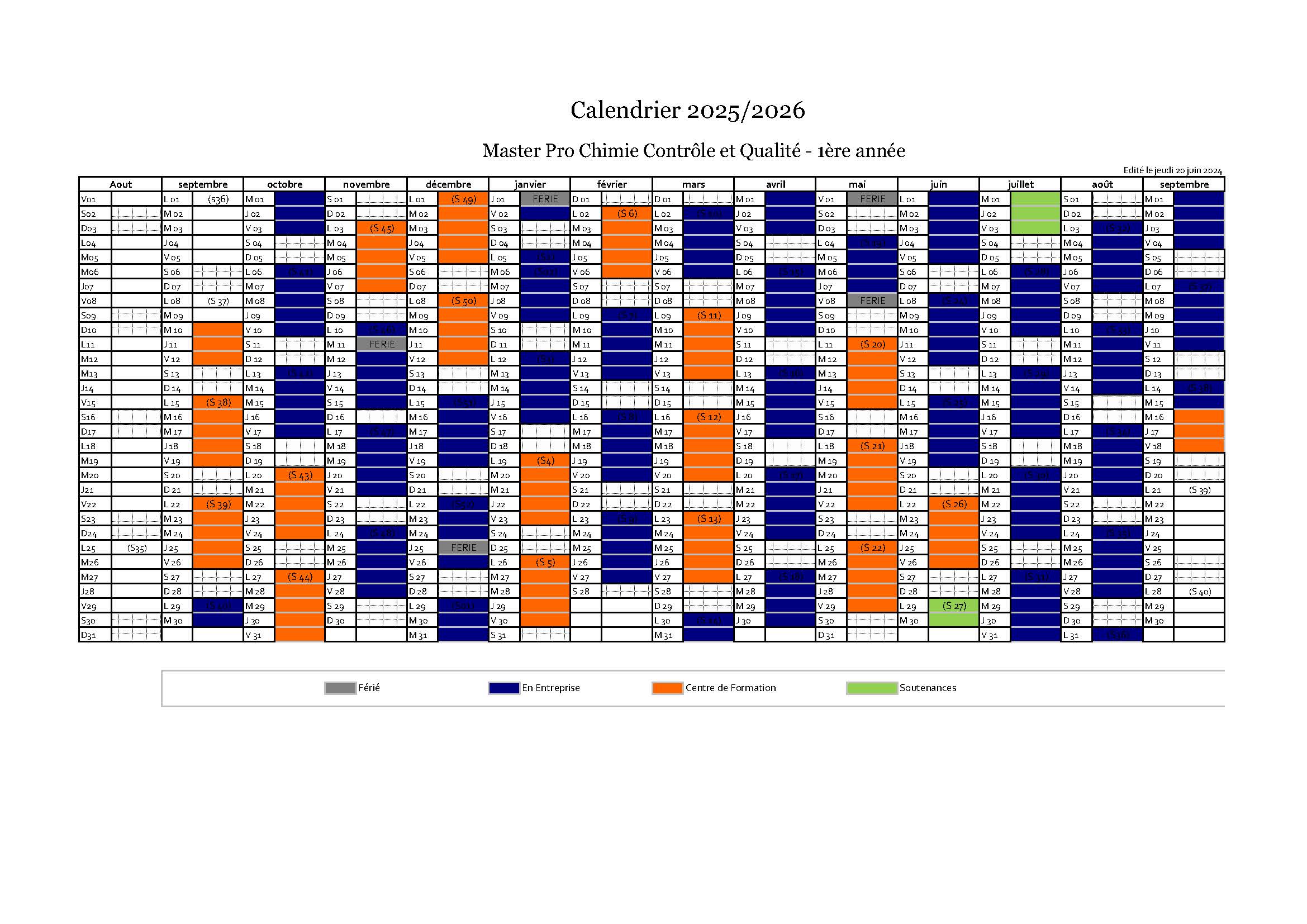 calendrier alternance 25-26