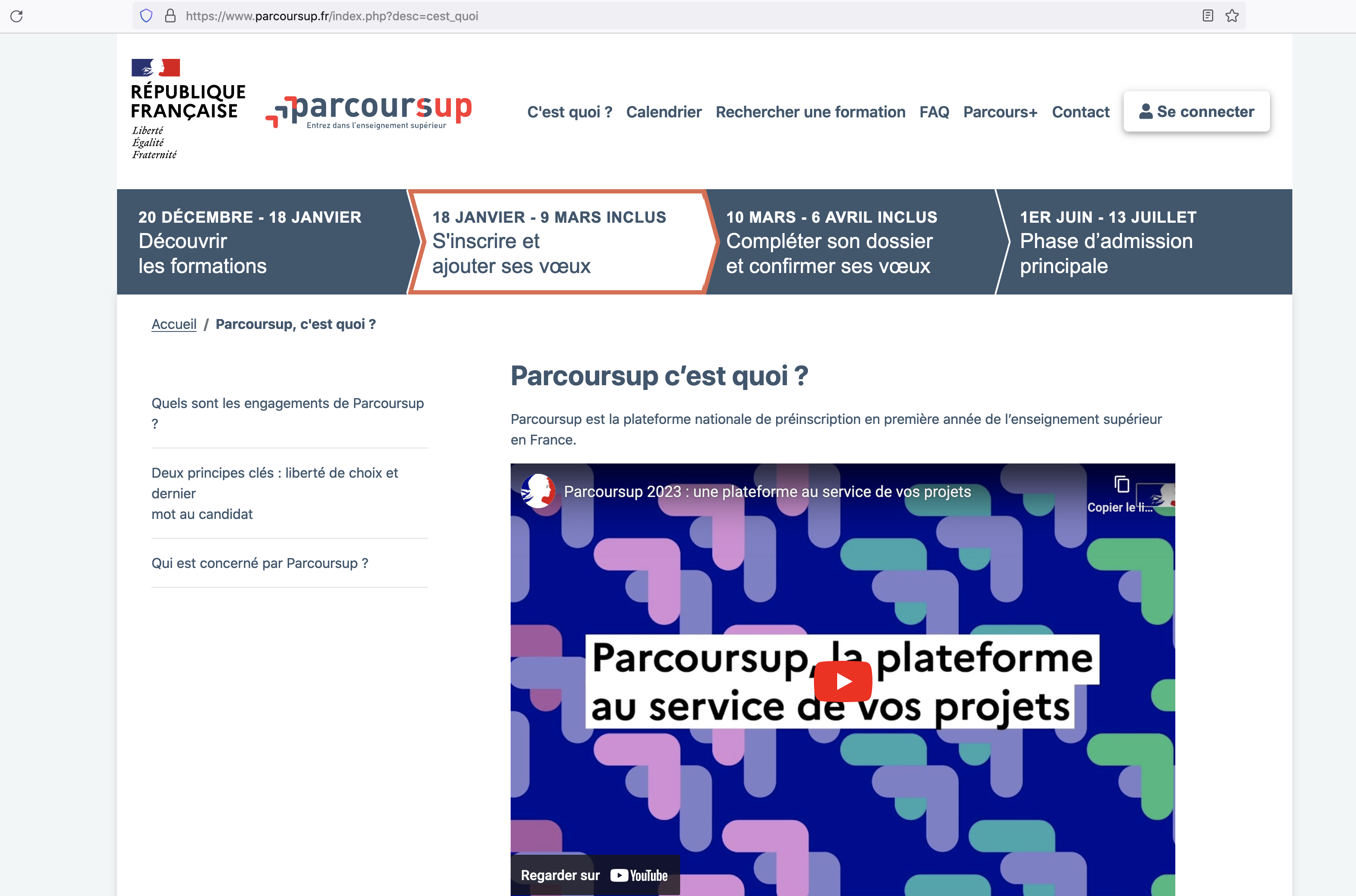 Accompagnement Parcoursup