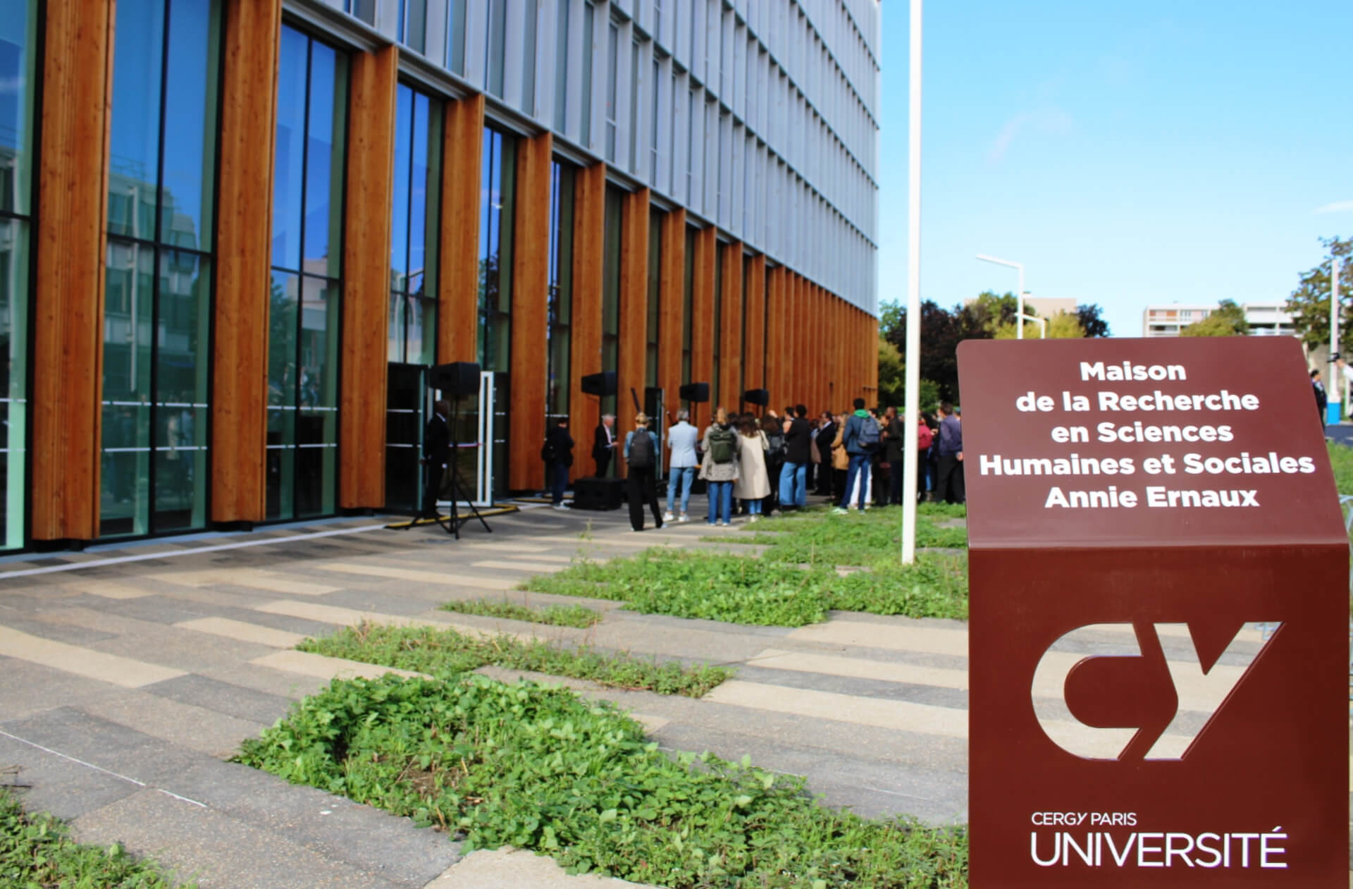 La Maison de la Recherche SHS Annie Ernaux lors de son inauguration le 26 septembre 2024.