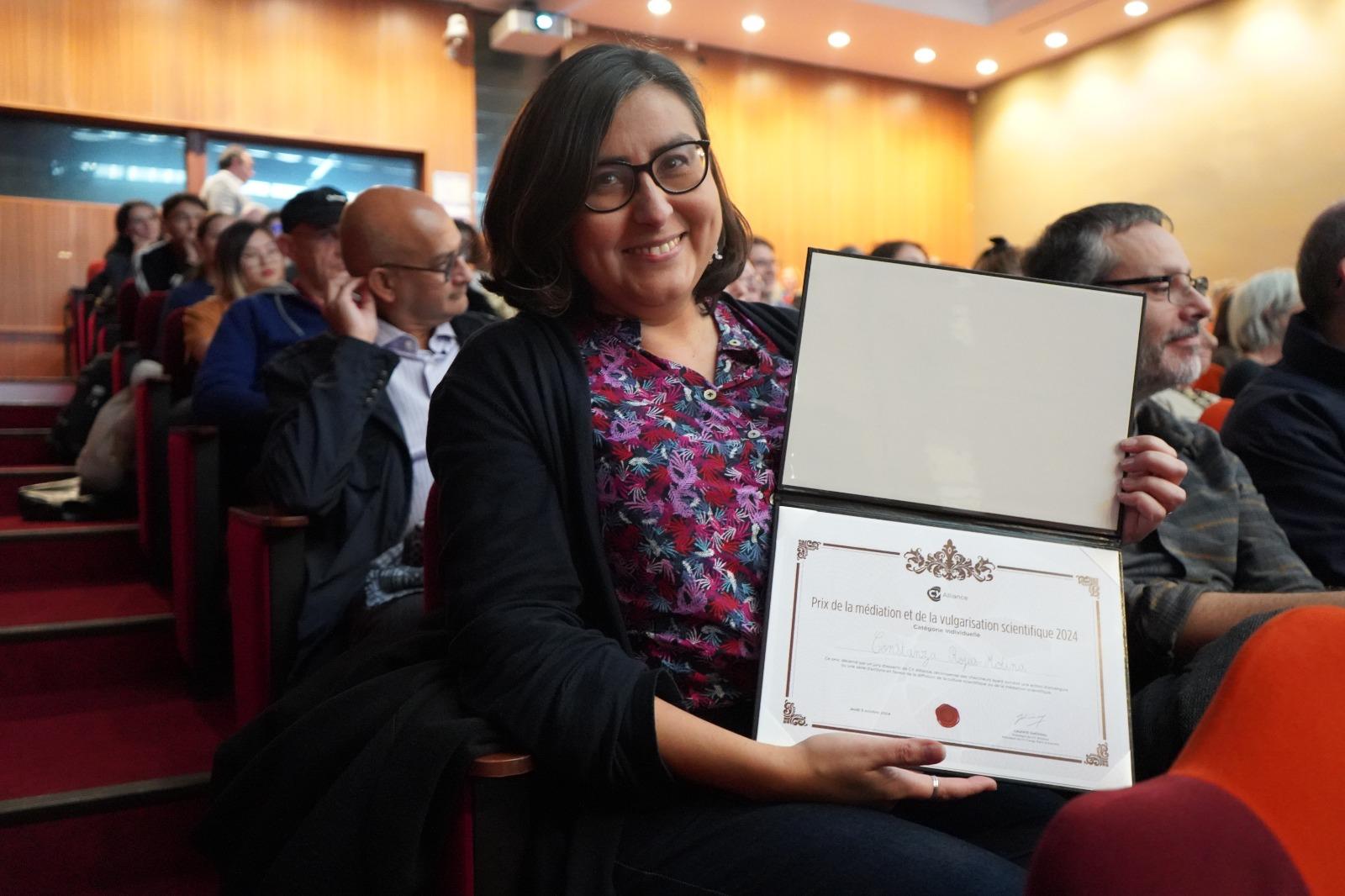 Constanza Rojas-Molina, lauréate du prix individuel