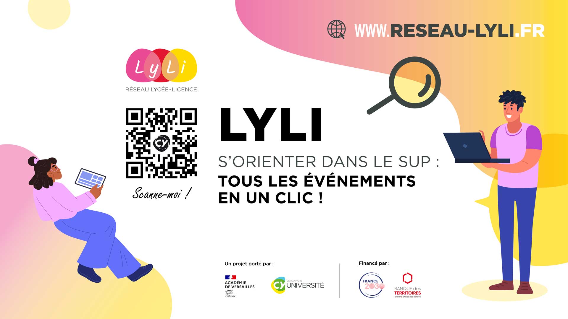 Site LyLi, réseau Lycée Licence tous les événements en un clic