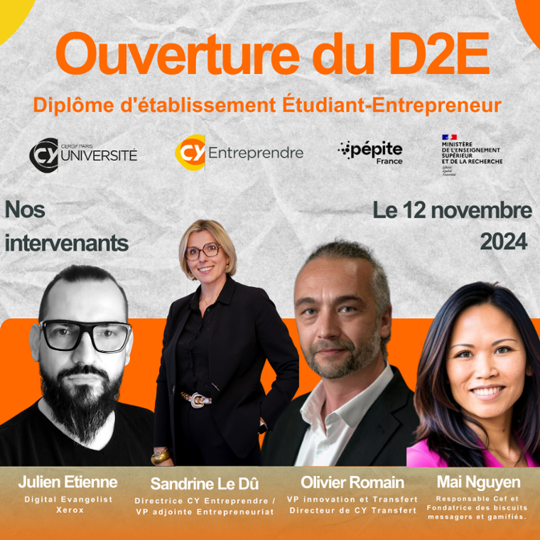 Lancement du Diplôme Étudiant-Entrepreneur (D2E)