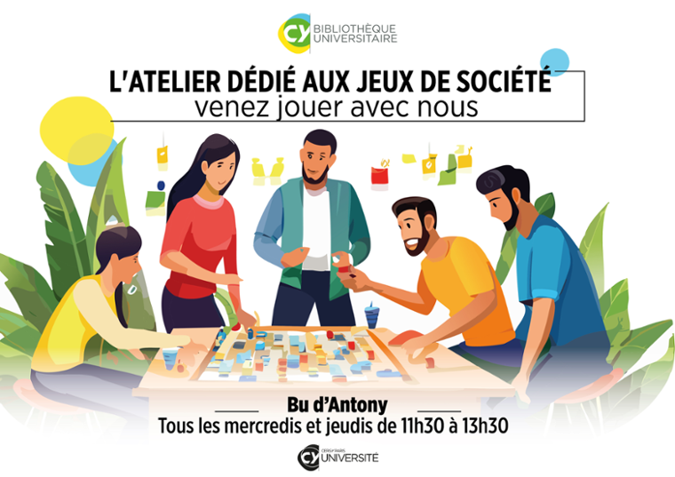 Atelier de jeux de société à la BU d'Antony 