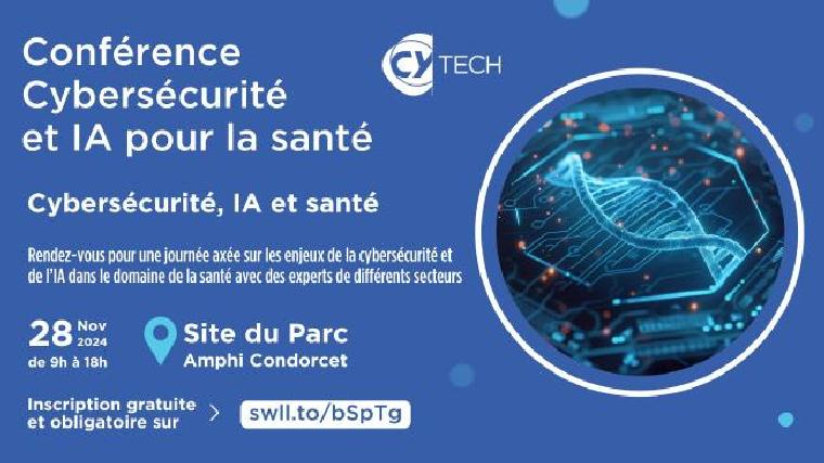 CY Tech organise la conférence Cybersécurité et IA pour la santé