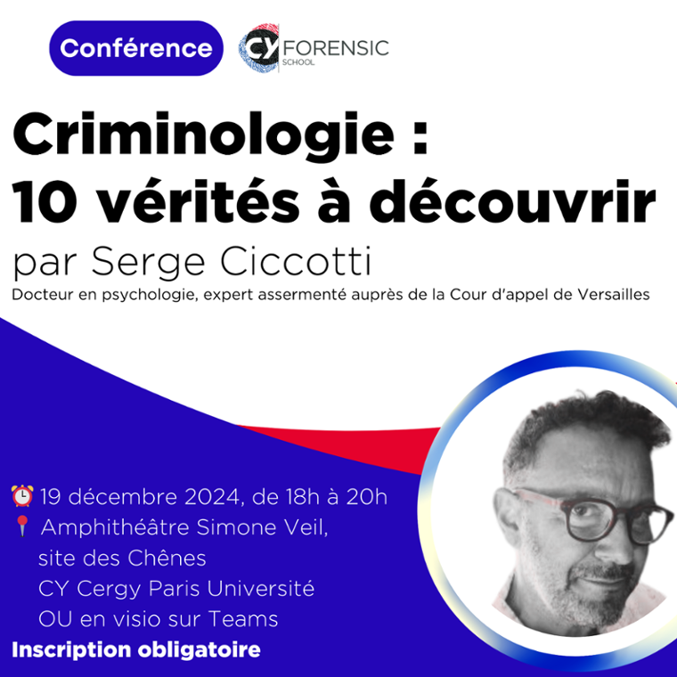 Conférence criminologie : 10 vérités à découvrir 