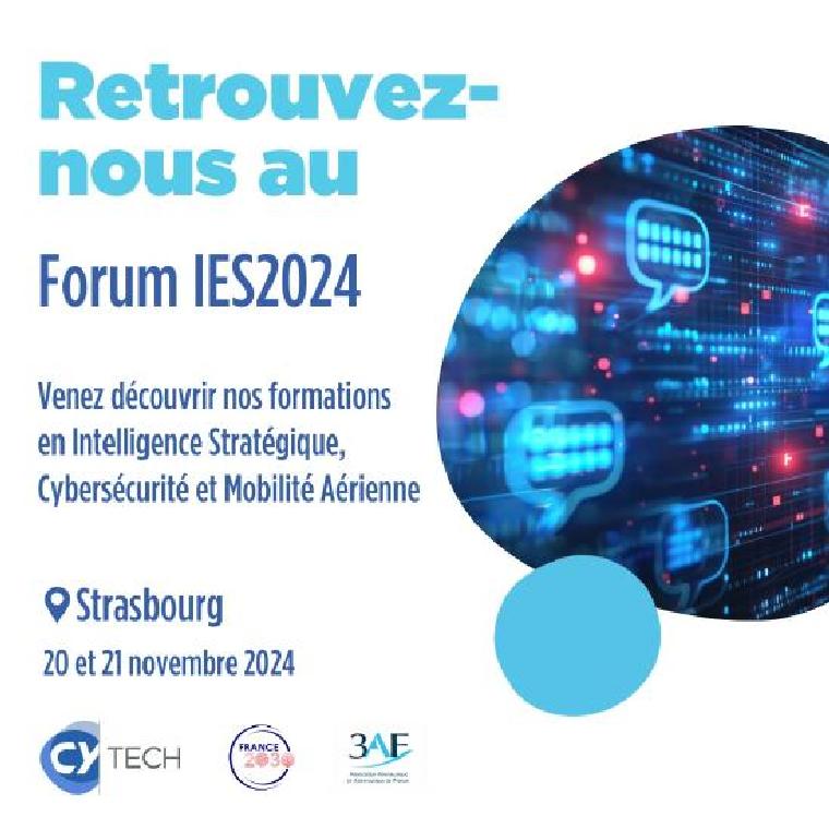 CY Tech au forum Européen IES 2024 à Strasbourg