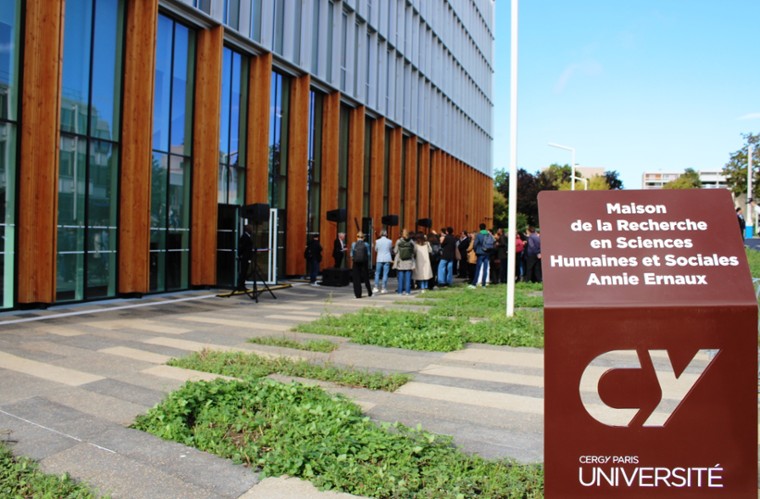 CY Cergy Paris Université inaugure la Maison de la Recherche en  Sciences Humaines et Sociales – Annie Ernaux