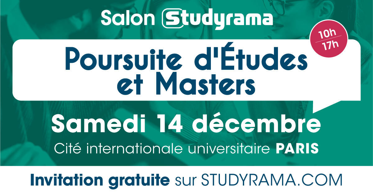 Salon Studyrama Poursuite d'études et masters 2024 