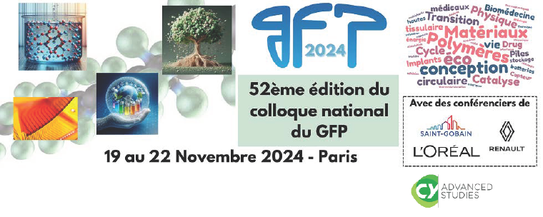 52ème Colloque National du Groupe Français des Polymères, GFP2024